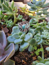 Load image into Gallery viewer, Turquoise Fern Ring